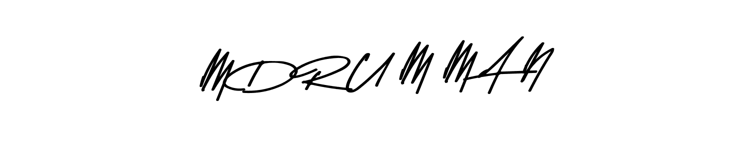 Create a beautiful signature design for name M D R U M M A N. With this signature (Asem Kandis PERSONAL USE) fonts, you can make a handwritten signature for free. M D R U M M A N signature style 9 images and pictures png