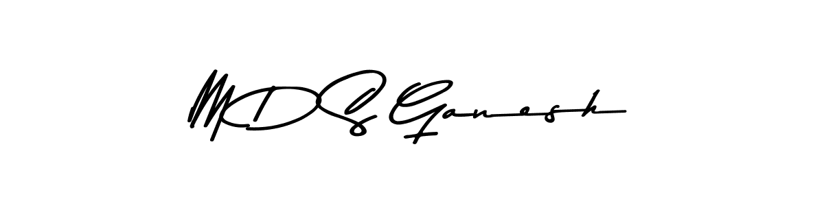 Also You can easily find your signature by using the search form. We will create M D S Ganesh name handwritten signature images for you free of cost using Asem Kandis PERSONAL USE sign style. M D S Ganesh signature style 9 images and pictures png