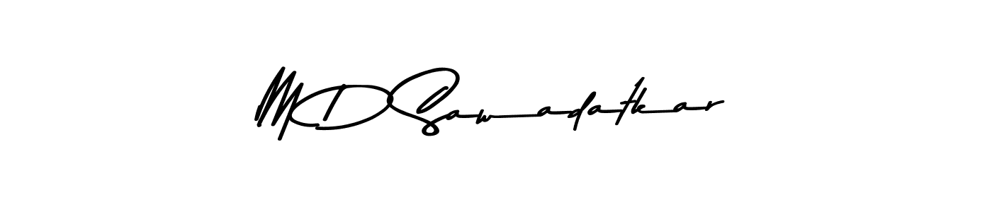 Here are the top 10 professional signature styles for the name M D Sawadatkar. These are the best autograph styles you can use for your name. M D Sawadatkar signature style 9 images and pictures png