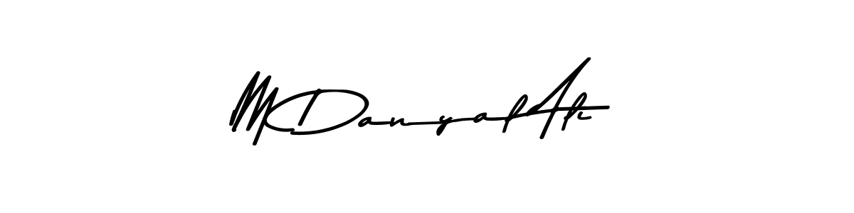 Make a beautiful signature design for name M Danyal Ali. With this signature (Asem Kandis PERSONAL USE) style, you can create a handwritten signature for free. M Danyal Ali signature style 9 images and pictures png