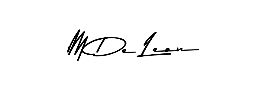 This is the best signature style for the M De Leon name. Also you like these signature font (Asem Kandis PERSONAL USE). Mix name signature. M De Leon signature style 9 images and pictures png