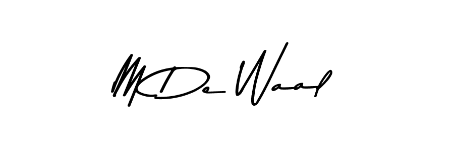 Create a beautiful signature design for name M De Waal. With this signature (Asem Kandis PERSONAL USE) fonts, you can make a handwritten signature for free. M De Waal signature style 9 images and pictures png