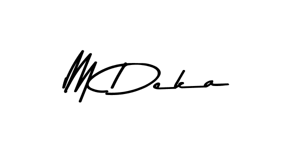 Use a signature maker to create a handwritten signature online. With this signature software, you can design (Asem Kandis PERSONAL USE) your own signature for name M Deka. M Deka signature style 9 images and pictures png