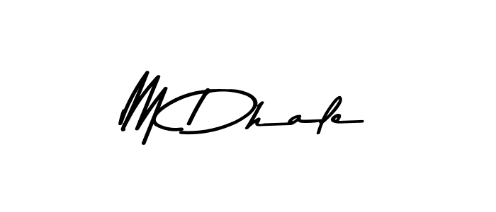 How to make M Dhale signature? Asem Kandis PERSONAL USE is a professional autograph style. Create handwritten signature for M Dhale name. M Dhale signature style 9 images and pictures png