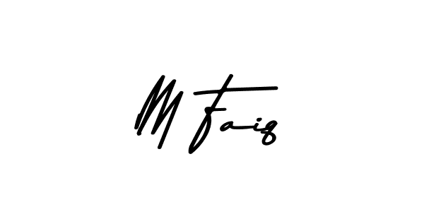 You can use this online signature creator to create a handwritten signature for the name M Faiq. This is the best online autograph maker. M Faiq signature style 9 images and pictures png