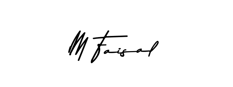 Make a beautiful signature design for name M Faisal. With this signature (Asem Kandis PERSONAL USE) style, you can create a handwritten signature for free. M Faisal signature style 9 images and pictures png