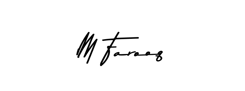 The best way (Asem Kandis PERSONAL USE) to make a short signature is to pick only two or three words in your name. The name M Farooq include a total of six letters. For converting this name. M Farooq signature style 9 images and pictures png