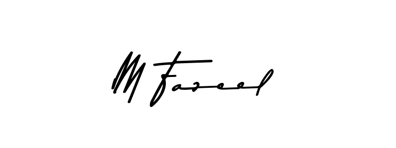 Design your own signature with our free online signature maker. With this signature software, you can create a handwritten (Asem Kandis PERSONAL USE) signature for name M Fazeel. M Fazeel signature style 9 images and pictures png