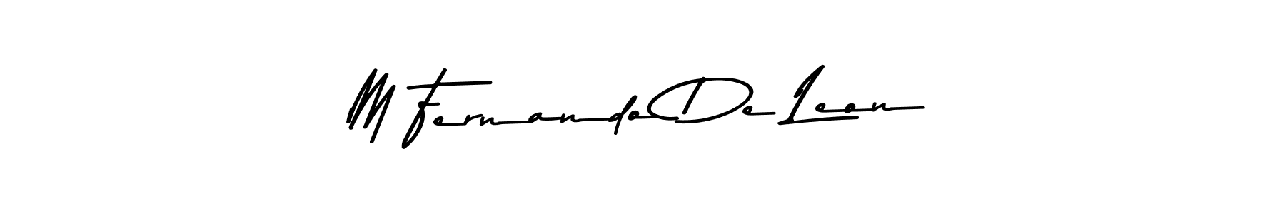 How to make M Fernando De Leon signature? Asem Kandis PERSONAL USE is a professional autograph style. Create handwritten signature for M Fernando De Leon name. M Fernando De Leon signature style 9 images and pictures png