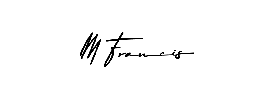 The best way (Asem Kandis PERSONAL USE) to make a short signature is to pick only two or three words in your name. The name M Francis include a total of six letters. For converting this name. M Francis signature style 9 images and pictures png