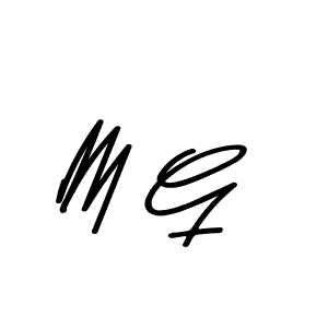 Design your own signature with our free online signature maker. With this signature software, you can create a handwritten (Asem Kandis PERSONAL USE) signature for name M G. M G signature style 9 images and pictures png