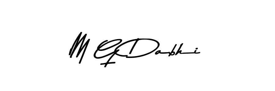 The best way (Asem Kandis PERSONAL USE) to make a short signature is to pick only two or three words in your name. The name M G Dabhi include a total of six letters. For converting this name. M G Dabhi signature style 9 images and pictures png