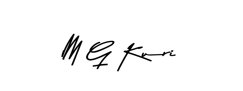 Design your own signature with our free online signature maker. With this signature software, you can create a handwritten (Asem Kandis PERSONAL USE) signature for name M G Kuri. M G Kuri signature style 9 images and pictures png