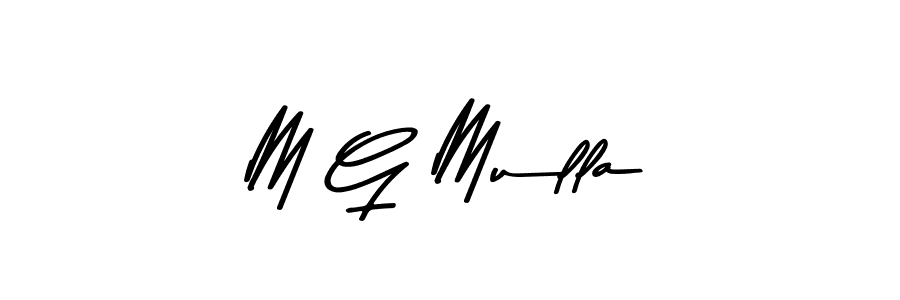 Also we have M G Mulla name is the best signature style. Create professional handwritten signature collection using Asem Kandis PERSONAL USE autograph style. M G Mulla signature style 9 images and pictures png