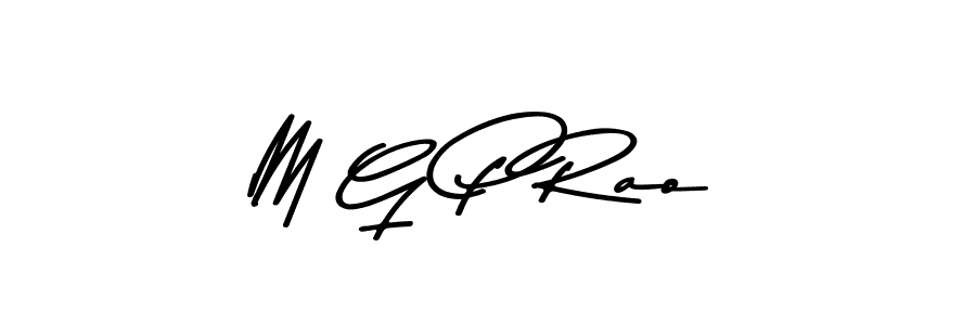 M G P Rao stylish signature style. Best Handwritten Sign (Asem Kandis PERSONAL USE) for my name. Handwritten Signature Collection Ideas for my name M G P Rao. M G P Rao signature style 9 images and pictures png