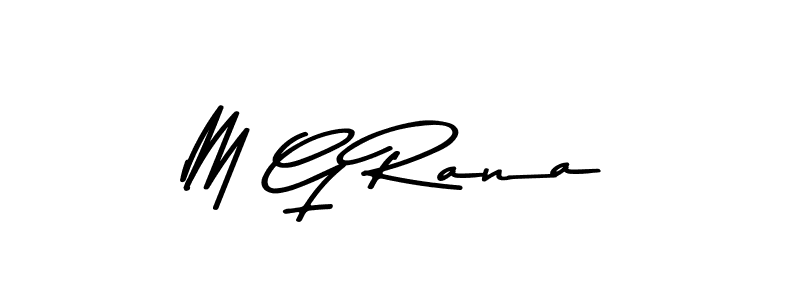 M G Rana stylish signature style. Best Handwritten Sign (Asem Kandis PERSONAL USE) for my name. Handwritten Signature Collection Ideas for my name M G Rana. M G Rana signature style 9 images and pictures png