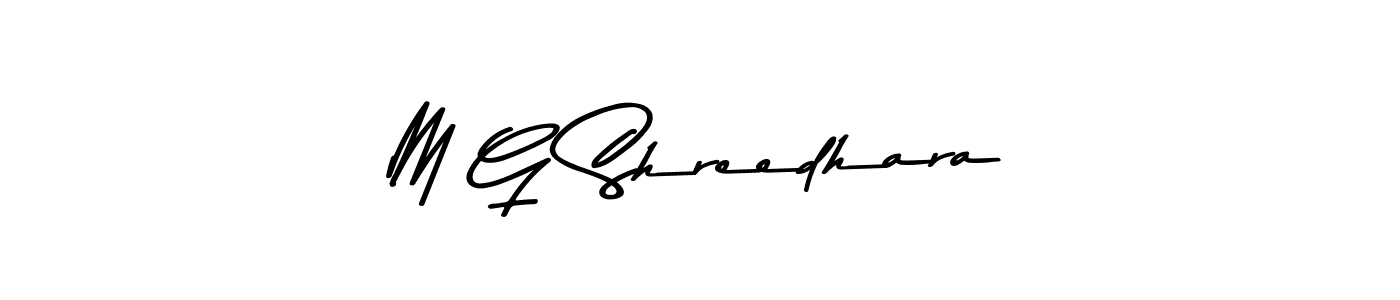 if you are searching for the best signature style for your name M G Shreedhara. so please give up your signature search. here we have designed multiple signature styles  using Asem Kandis PERSONAL USE. M G Shreedhara signature style 9 images and pictures png