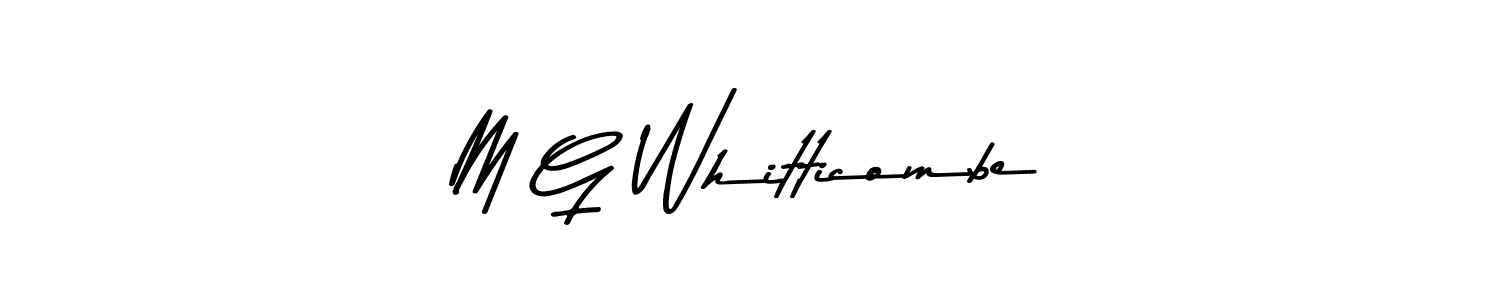 Asem Kandis PERSONAL USE is a professional signature style that is perfect for those who want to add a touch of class to their signature. It is also a great choice for those who want to make their signature more unique. Get M G Whitticombe name to fancy signature for free. M G Whitticombe signature style 9 images and pictures png