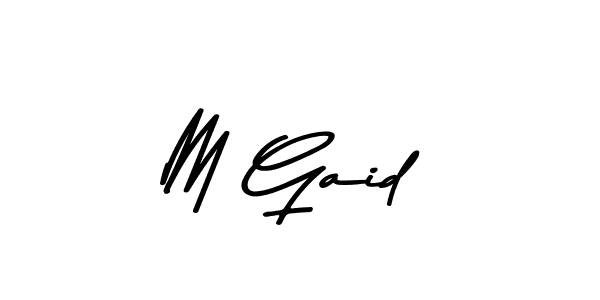 Design your own signature with our free online signature maker. With this signature software, you can create a handwritten (Asem Kandis PERSONAL USE) signature for name M Gaid. M Gaid signature style 9 images and pictures png