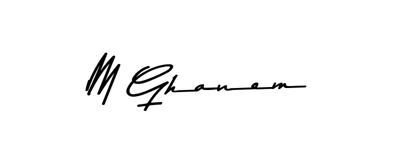 Make a beautiful signature design for name M Ghanem. With this signature (Asem Kandis PERSONAL USE) style, you can create a handwritten signature for free. M Ghanem signature style 9 images and pictures png