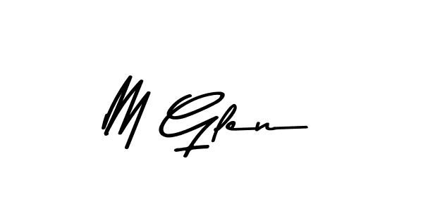 The best way (Asem Kandis PERSONAL USE) to make a short signature is to pick only two or three words in your name. The name M Glen include a total of six letters. For converting this name. M Glen signature style 9 images and pictures png