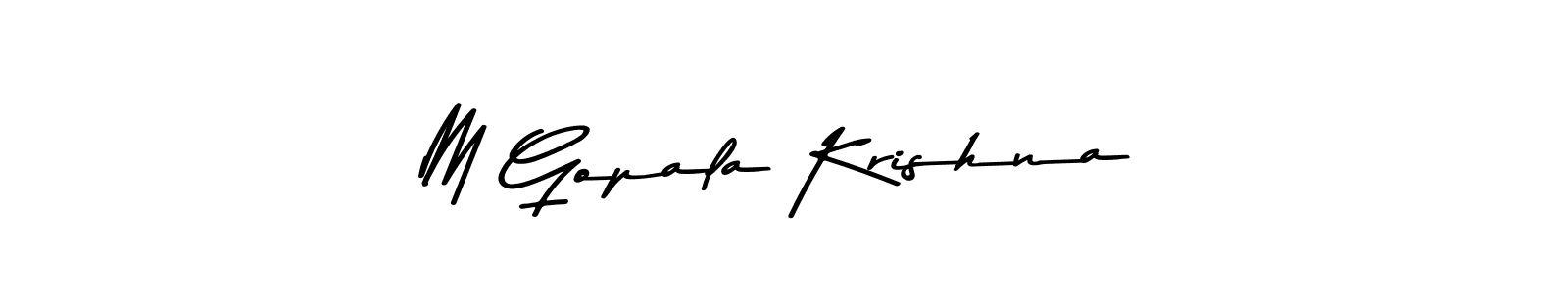 How to make M Gopala Krishna signature? Asem Kandis PERSONAL USE is a professional autograph style. Create handwritten signature for M Gopala Krishna name. M Gopala Krishna signature style 9 images and pictures png