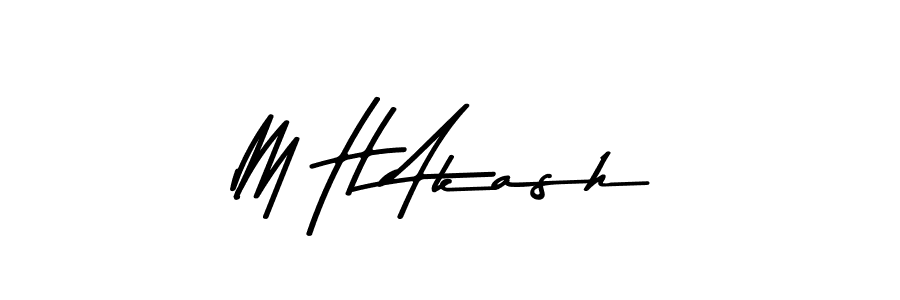 Also You can easily find your signature by using the search form. We will create M H Akash name handwritten signature images for you free of cost using Asem Kandis PERSONAL USE sign style. M H Akash signature style 9 images and pictures png