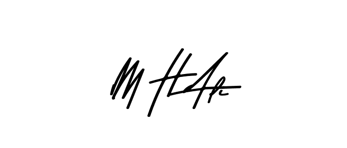 M H Ali stylish signature style. Best Handwritten Sign (Asem Kandis PERSONAL USE) for my name. Handwritten Signature Collection Ideas for my name M H Ali. M H Ali signature style 9 images and pictures png