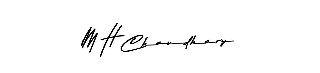 Here are the top 10 professional signature styles for the name M H Chaudhary. These are the best autograph styles you can use for your name. M H Chaudhary signature style 9 images and pictures png