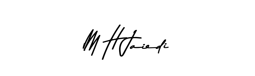 Create a beautiful signature design for name M H Jaiedi. With this signature (Asem Kandis PERSONAL USE) fonts, you can make a handwritten signature for free. M H Jaiedi signature style 9 images and pictures png