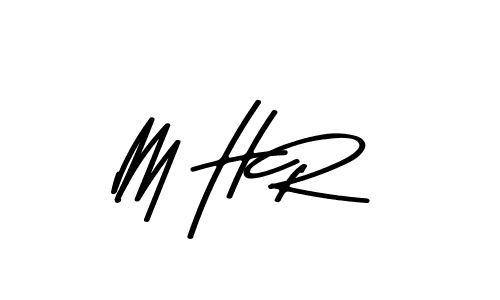 Make a beautiful signature design for name M H R. With this signature (Asem Kandis PERSONAL USE) style, you can create a handwritten signature for free. M H R signature style 9 images and pictures png