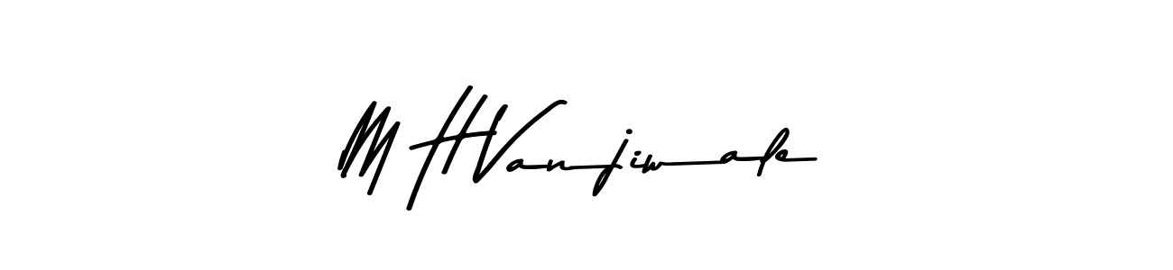 This is the best signature style for the M H Vanjiwale name. Also you like these signature font (Asem Kandis PERSONAL USE). Mix name signature. M H Vanjiwale signature style 9 images and pictures png