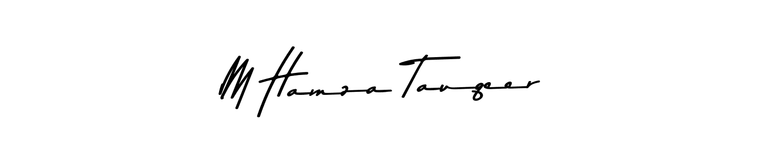 This is the best signature style for the M Hamza Tauqeer name. Also you like these signature font (Asem Kandis PERSONAL USE). Mix name signature. M Hamza Tauqeer signature style 9 images and pictures png