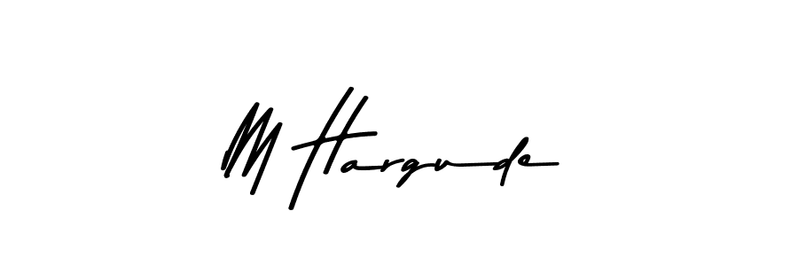 You should practise on your own different ways (Asem Kandis PERSONAL USE) to write your name (M Hargude) in signature. don't let someone else do it for you. M Hargude signature style 9 images and pictures png