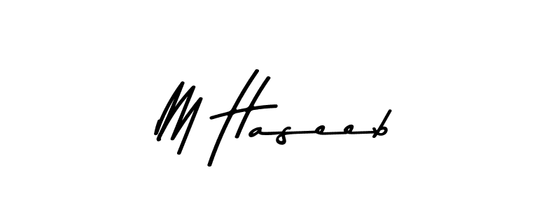 M Haseeb stylish signature style. Best Handwritten Sign (Asem Kandis PERSONAL USE) for my name. Handwritten Signature Collection Ideas for my name M Haseeb. M Haseeb signature style 9 images and pictures png