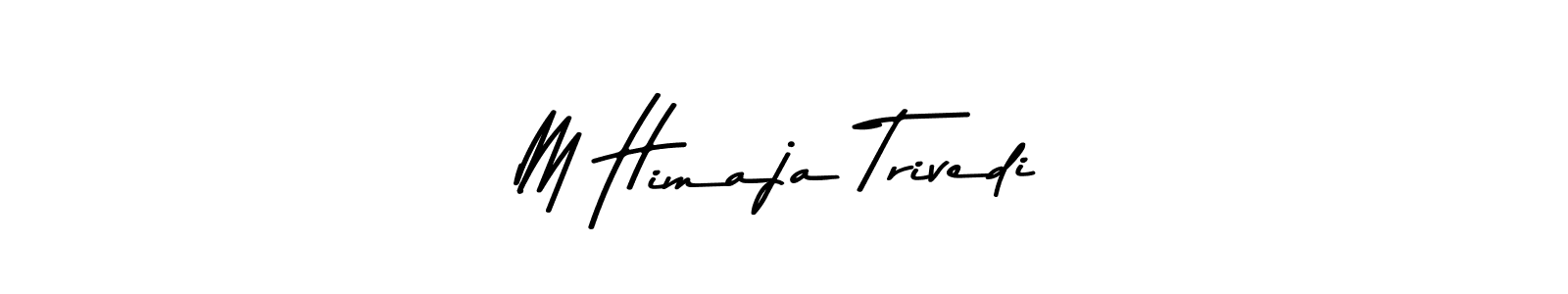 You should practise on your own different ways (Asem Kandis PERSONAL USE) to write your name (M Himaja Trivedi) in signature. don't let someone else do it for you. M Himaja Trivedi signature style 9 images and pictures png