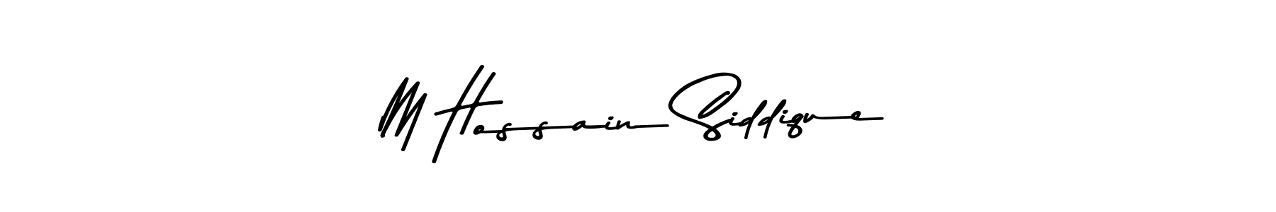 You should practise on your own different ways (Asem Kandis PERSONAL USE) to write your name (M Hossain Siddique) in signature. don't let someone else do it for you. M Hossain Siddique signature style 9 images and pictures png