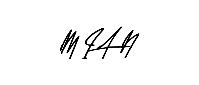 Create a beautiful signature design for name M I A N. With this signature (Asem Kandis PERSONAL USE) fonts, you can make a handwritten signature for free. M I A N signature style 9 images and pictures png