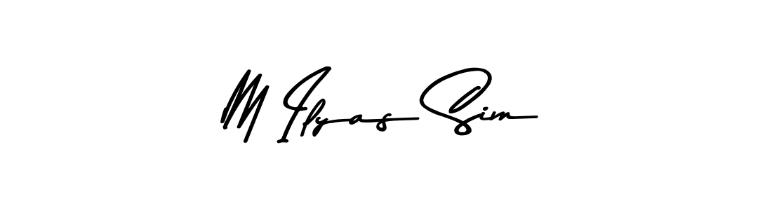 Here are the top 10 professional signature styles for the name M Ilyas Sim. These are the best autograph styles you can use for your name. M Ilyas Sim signature style 9 images and pictures png