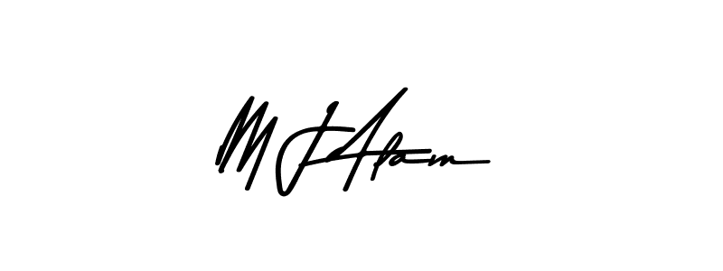 Here are the top 10 professional signature styles for the name M J Alam. These are the best autograph styles you can use for your name. M J Alam signature style 9 images and pictures png