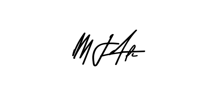 Use a signature maker to create a handwritten signature online. With this signature software, you can design (Asem Kandis PERSONAL USE) your own signature for name M J Ali. M J Ali signature style 9 images and pictures png