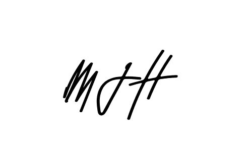 Make a beautiful signature design for name M J H. With this signature (Asem Kandis PERSONAL USE) style, you can create a handwritten signature for free. M J H signature style 9 images and pictures png