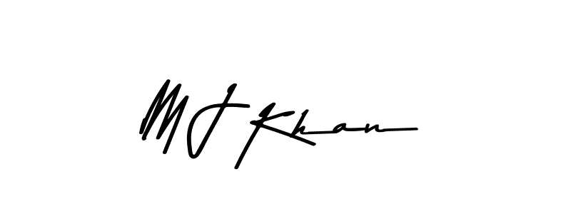 M J Khan stylish signature style. Best Handwritten Sign (Asem Kandis PERSONAL USE) for my name. Handwritten Signature Collection Ideas for my name M J Khan. M J Khan signature style 9 images and pictures png
