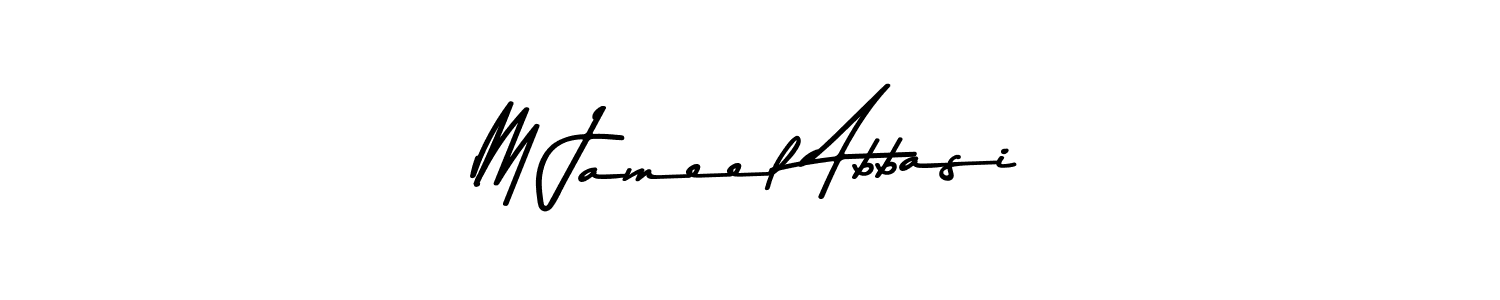Also You can easily find your signature by using the search form. We will create M Jameel Abbasi name handwritten signature images for you free of cost using Asem Kandis PERSONAL USE sign style. M Jameel Abbasi signature style 9 images and pictures png
