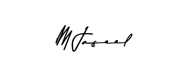 Use a signature maker to create a handwritten signature online. With this signature software, you can design (Asem Kandis PERSONAL USE) your own signature for name M Jaseel. M Jaseel signature style 9 images and pictures png