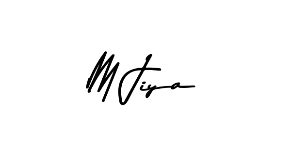 Design your own signature with our free online signature maker. With this signature software, you can create a handwritten (Asem Kandis PERSONAL USE) signature for name M Jiya. M Jiya signature style 9 images and pictures png