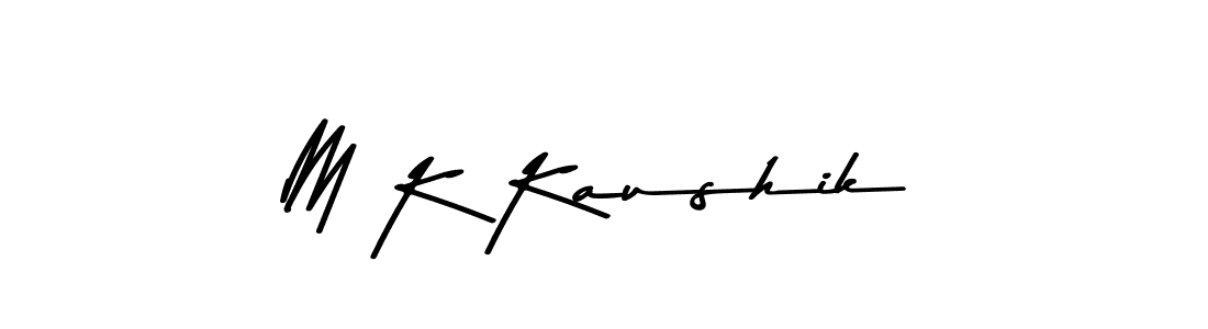 if you are searching for the best signature style for your name M K Kaushik. so please give up your signature search. here we have designed multiple signature styles  using Asem Kandis PERSONAL USE. M K Kaushik signature style 9 images and pictures png