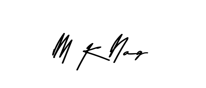 M K Nag stylish signature style. Best Handwritten Sign (Asem Kandis PERSONAL USE) for my name. Handwritten Signature Collection Ideas for my name M K Nag. M K Nag signature style 9 images and pictures png