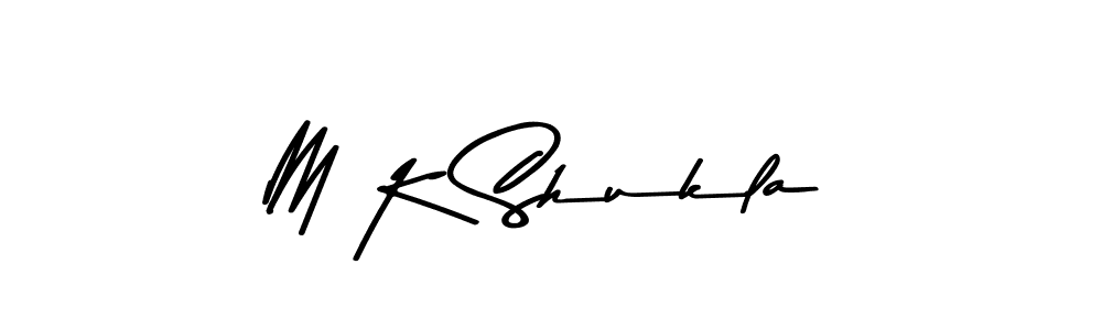 Use a signature maker to create a handwritten signature online. With this signature software, you can design (Asem Kandis PERSONAL USE) your own signature for name M K Shukla. M K Shukla signature style 9 images and pictures png