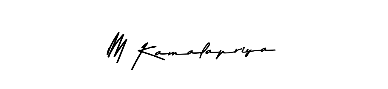 How to Draw M Kamalapriya signature style? Asem Kandis PERSONAL USE is a latest design signature styles for name M Kamalapriya. M Kamalapriya signature style 9 images and pictures png